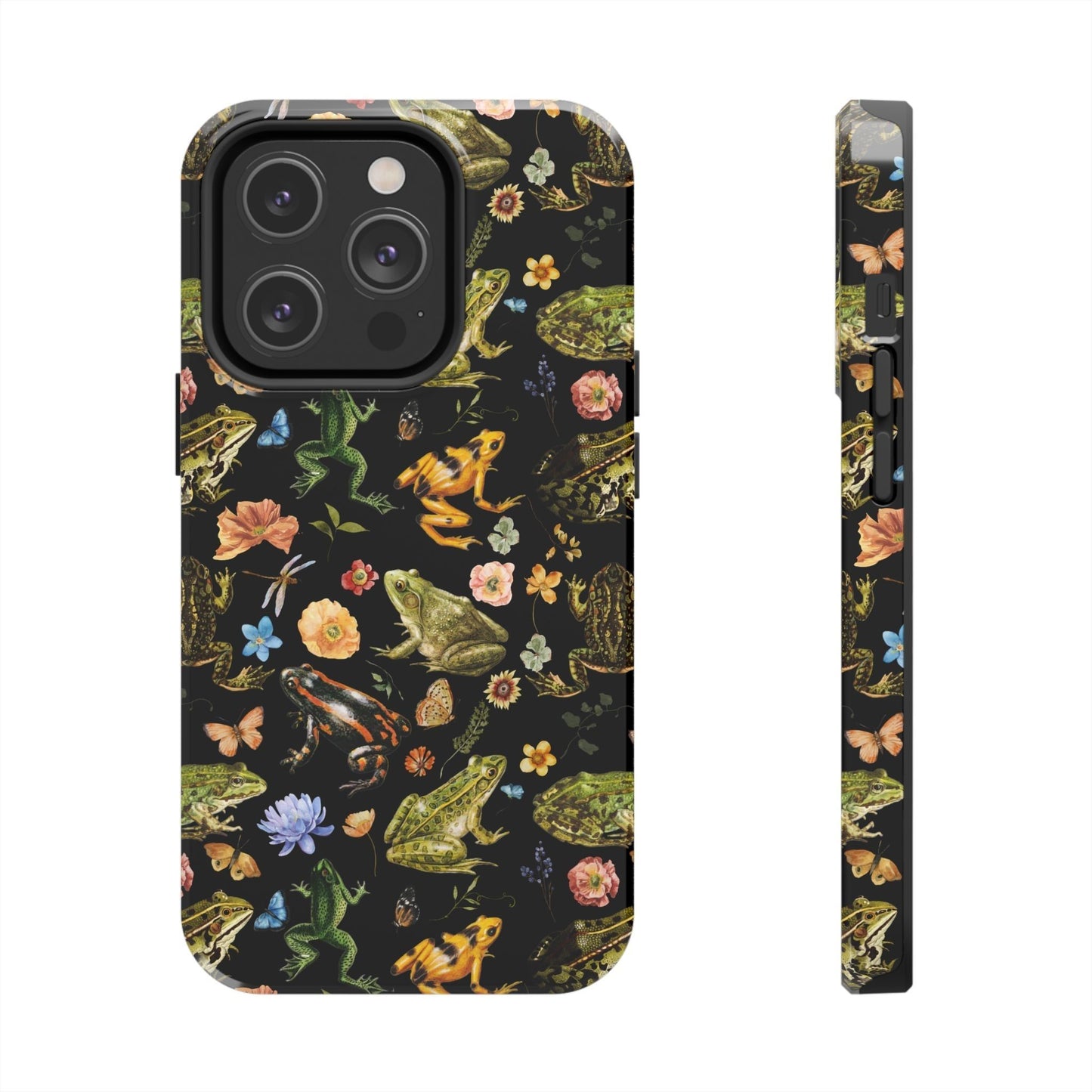 Floral Frog Tough Phone Case