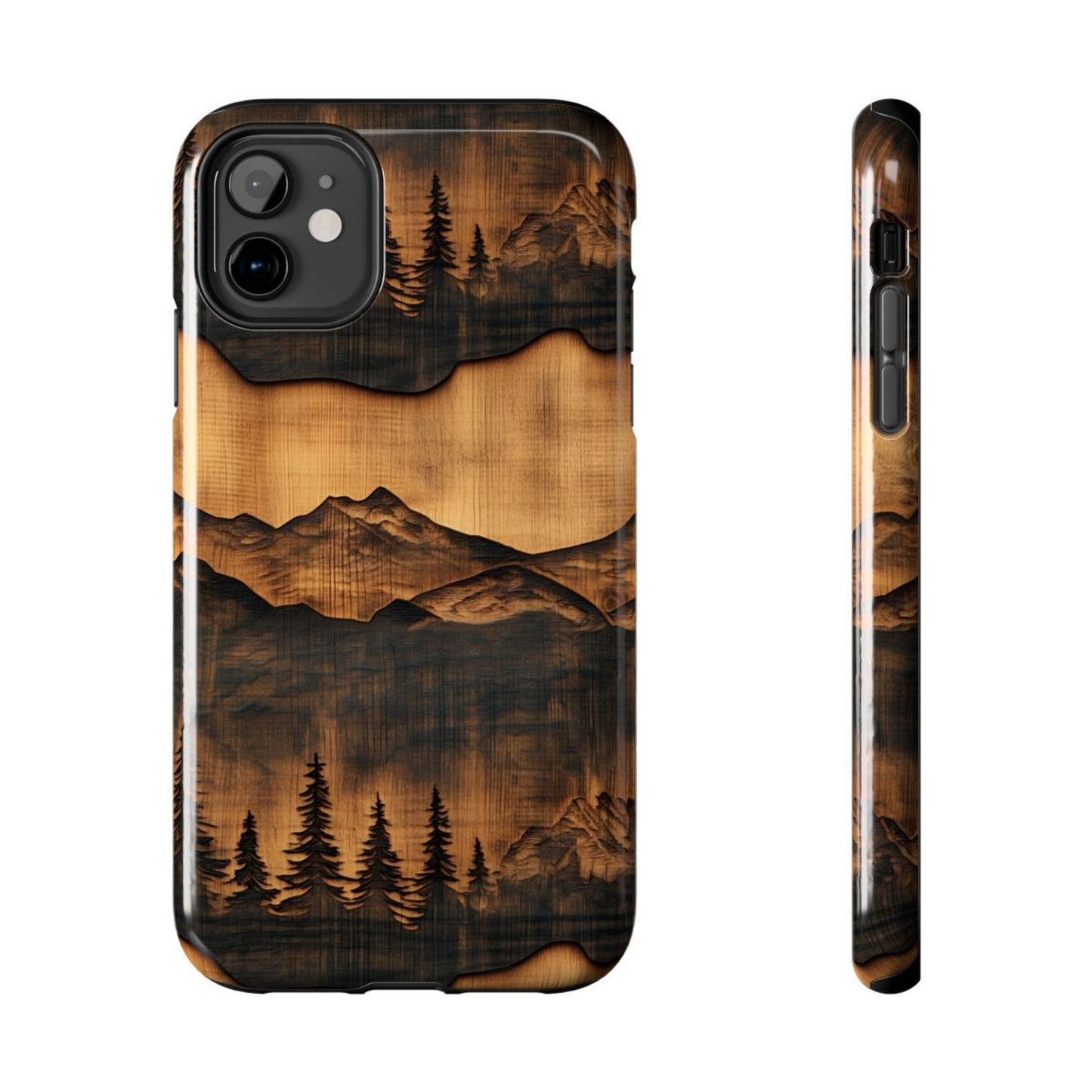 Rustic Mountain Woodgrain Phone Case