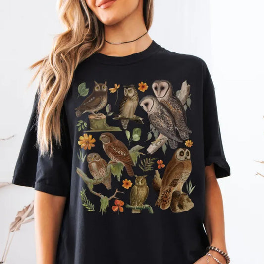 Vintage Barn Owl T-Shirt