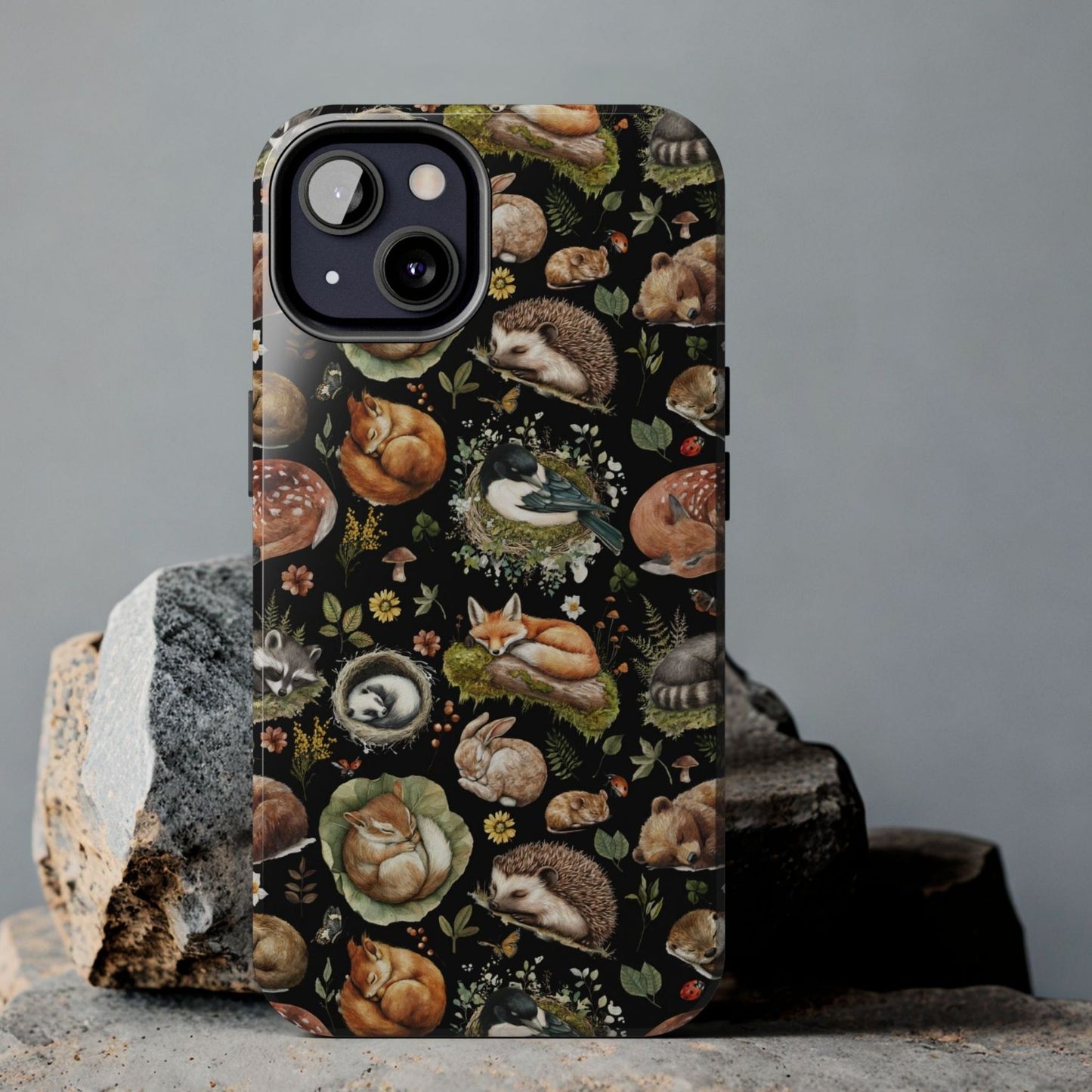 Woodland Sleeping Animals Phone Case