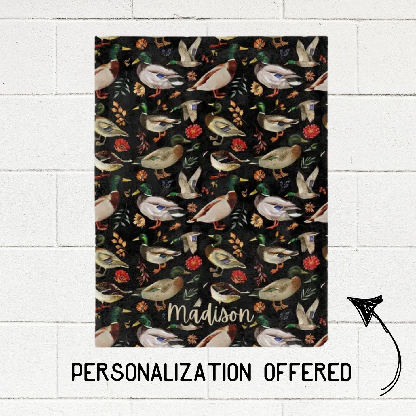 Mallard Duck Throw Blanket