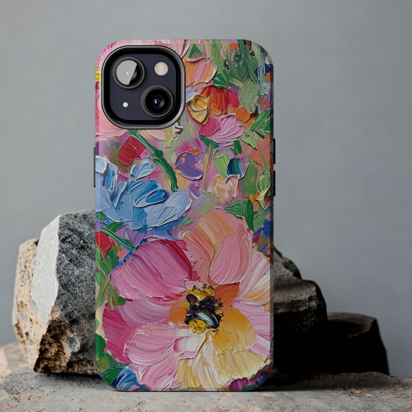 Bright Floral Oil Paint Phone Case