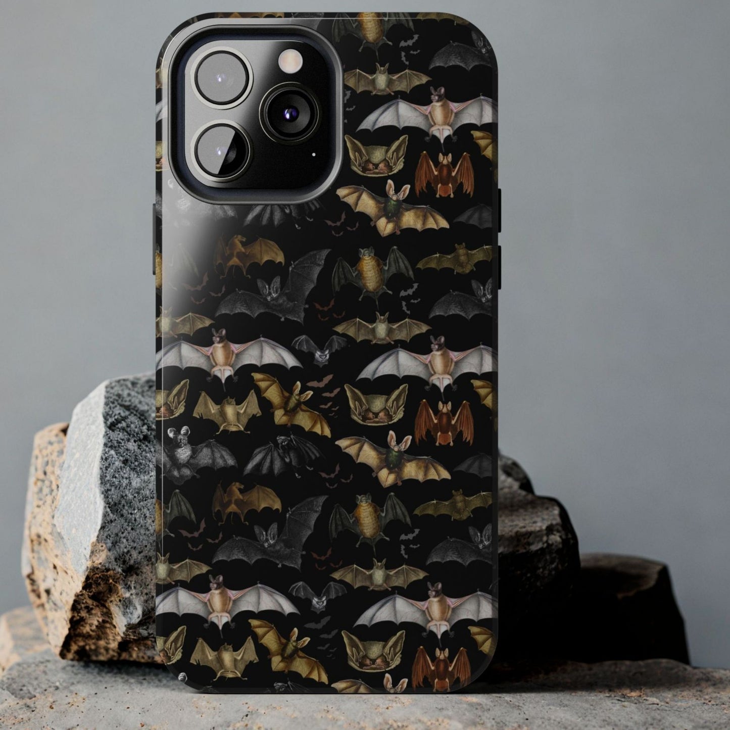 Vintage Bats Collage Gothic Protective Phone Case