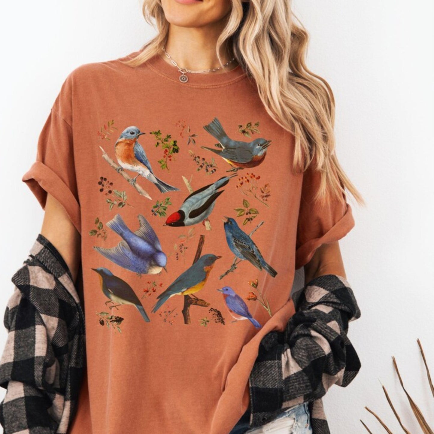 Bluebirds and Botanicals TShirt