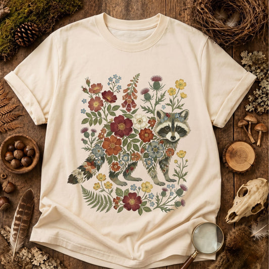 Botanical Raccoon T-Shirt