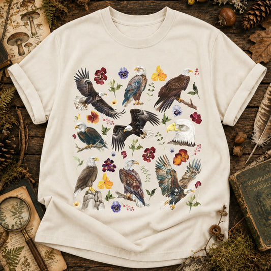 Floral Bald Eagle T-Shirt