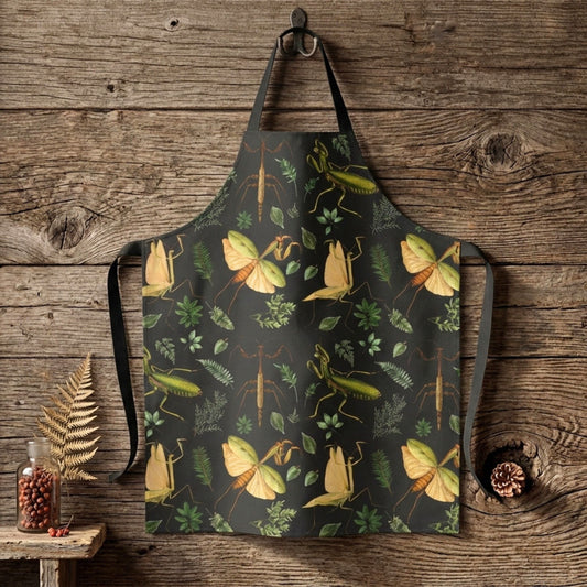 Botanical Praying Mantis Apron