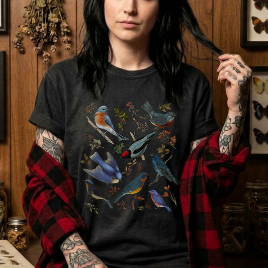 Bluebirds and Botanicals TShirt