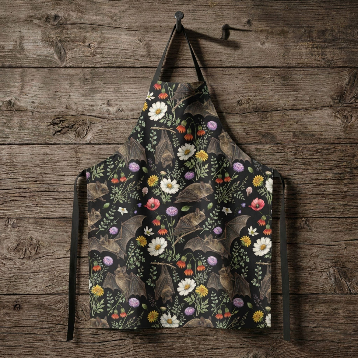 Floral Wildflower Bats Apron