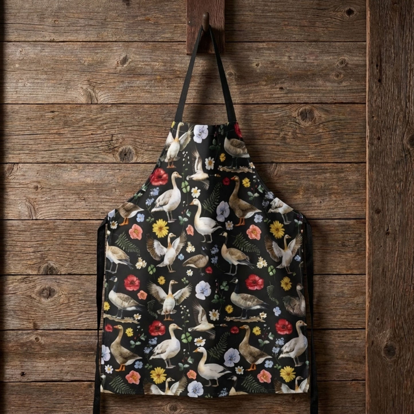 Floral Goose Apron