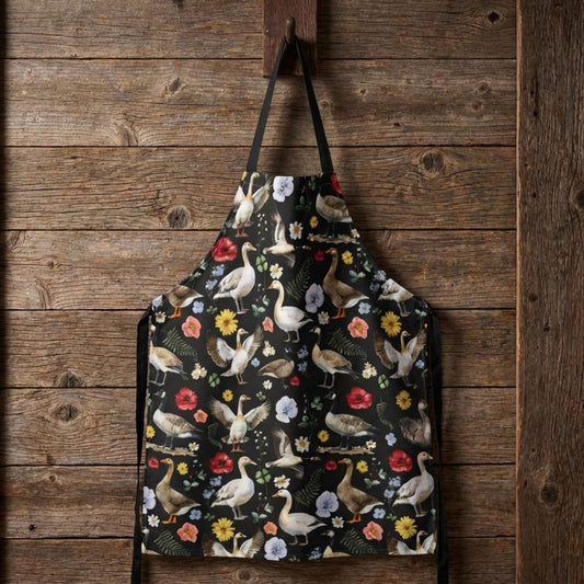 Floral Goose Apron
