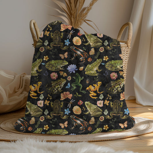 Vintage Frogs Velveteen Blanket