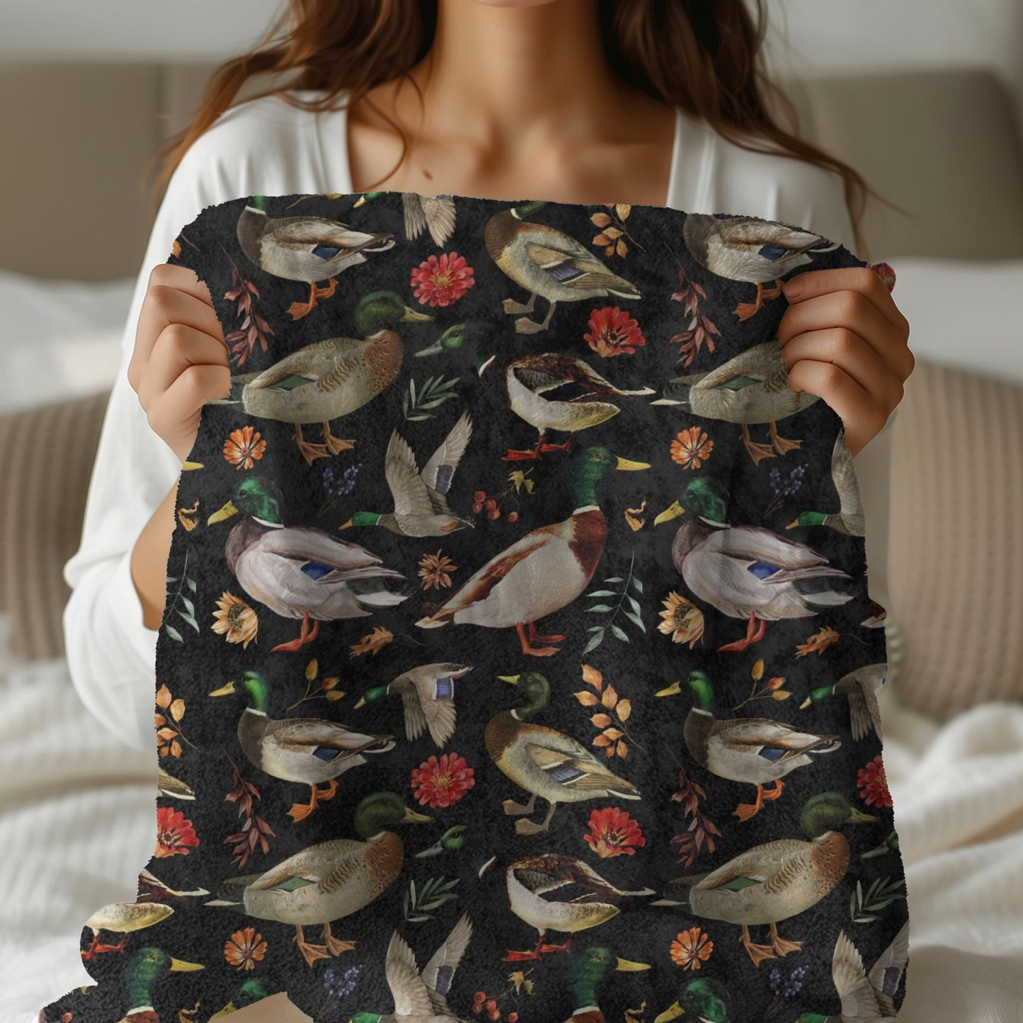 Mallard Duck Throw Blanket