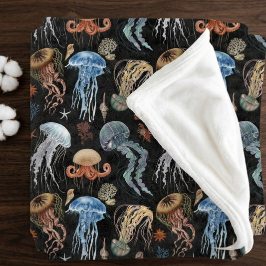 Jellyfish Fleece Throw Blanket