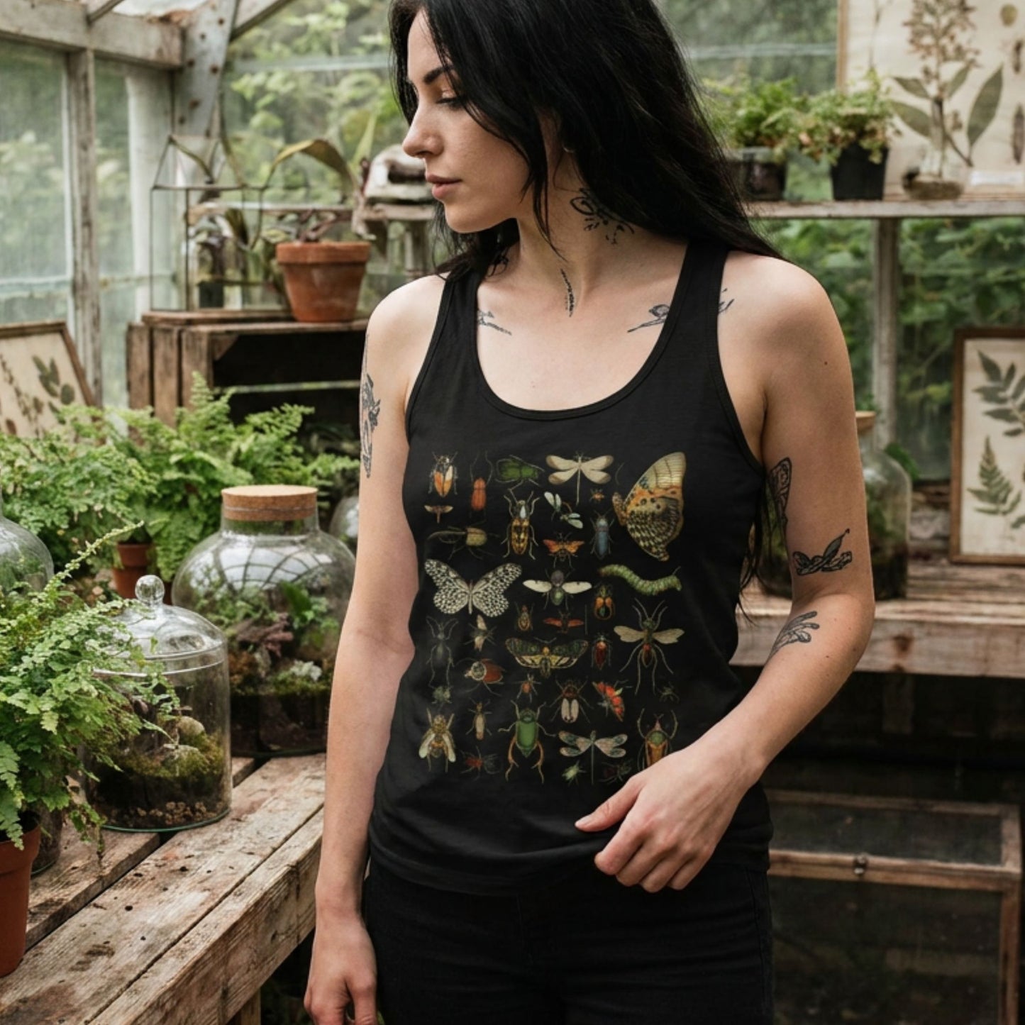 Vintage Insect Specimen Racerback Tank Top