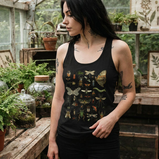 Vintage Insect Specimen Racerback Tank Top