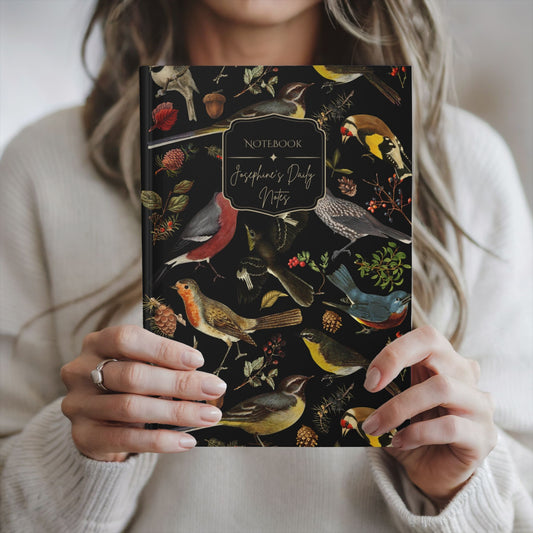 Forest Birds Hardcover Personalized Journal