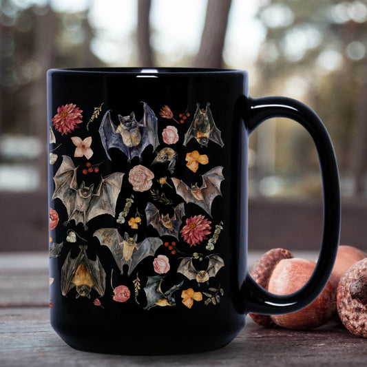 Floral Bats Large Mug