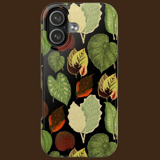 Botanical Vintage Leaves Tough Phone Case