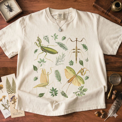 Praying Mantis Botanical T-Shirt