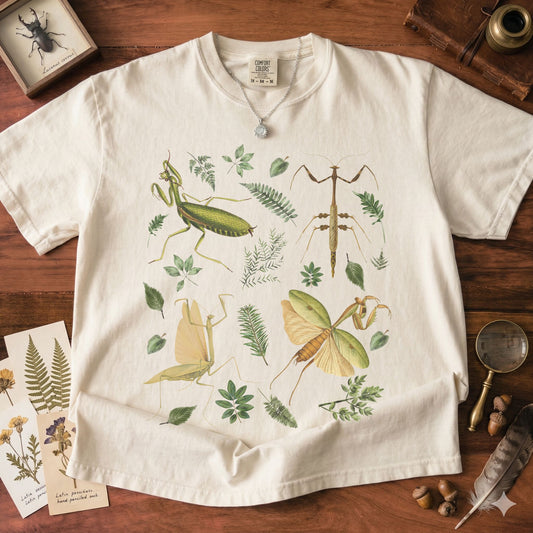 Praying Mantis Botanical T-Shirt