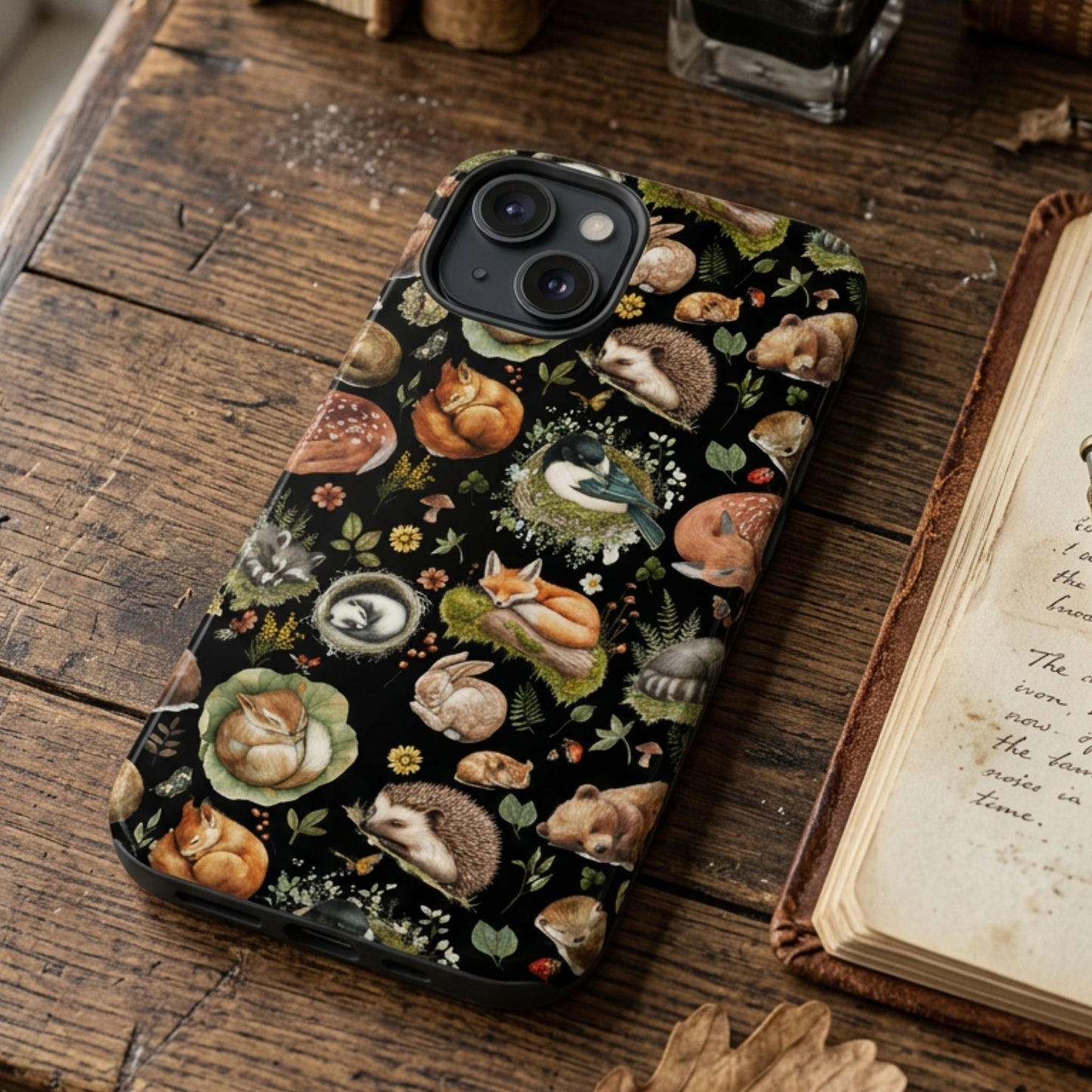 Woodland Sleeping Animals Phone Case