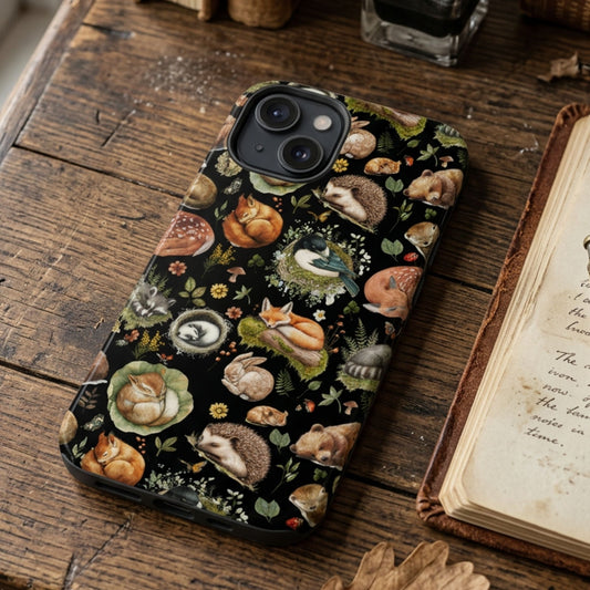 Woodland Sleeping Animals Phone Case