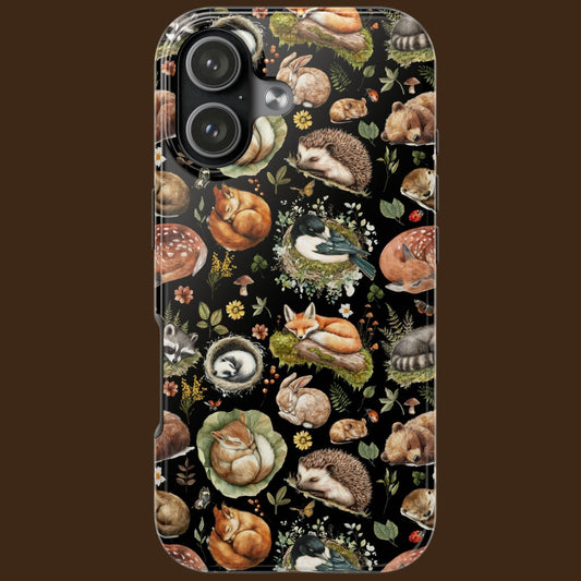 Woodland Sleeping Animals Phone Case