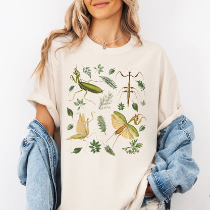 Praying Mantis Botanical T-Shirt