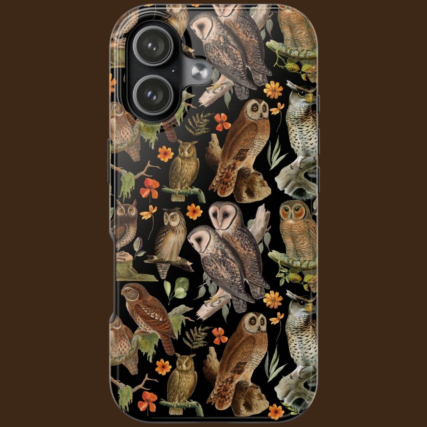 Vintage Owls Tough Phone Case