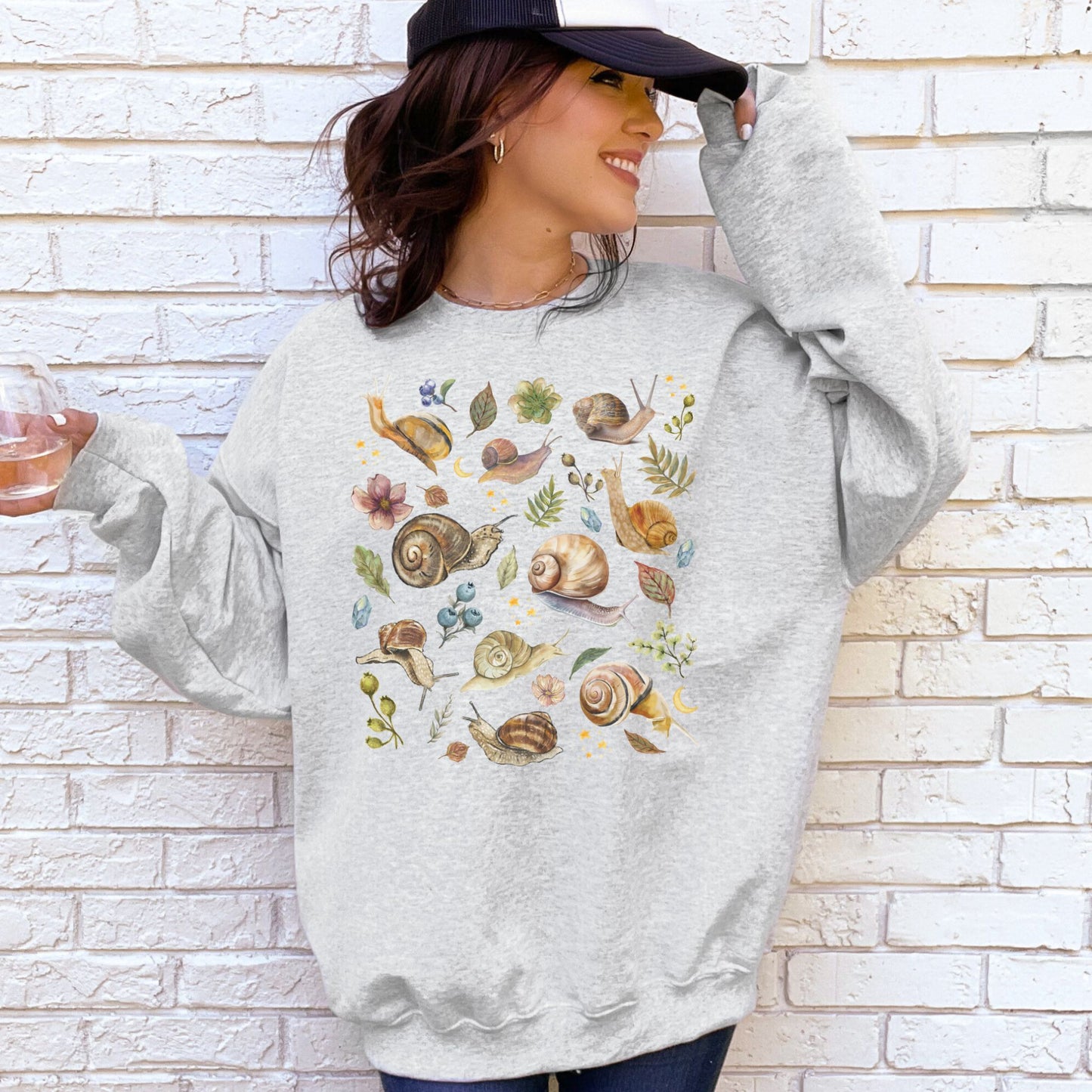 Botanical Snail Sweatshirt