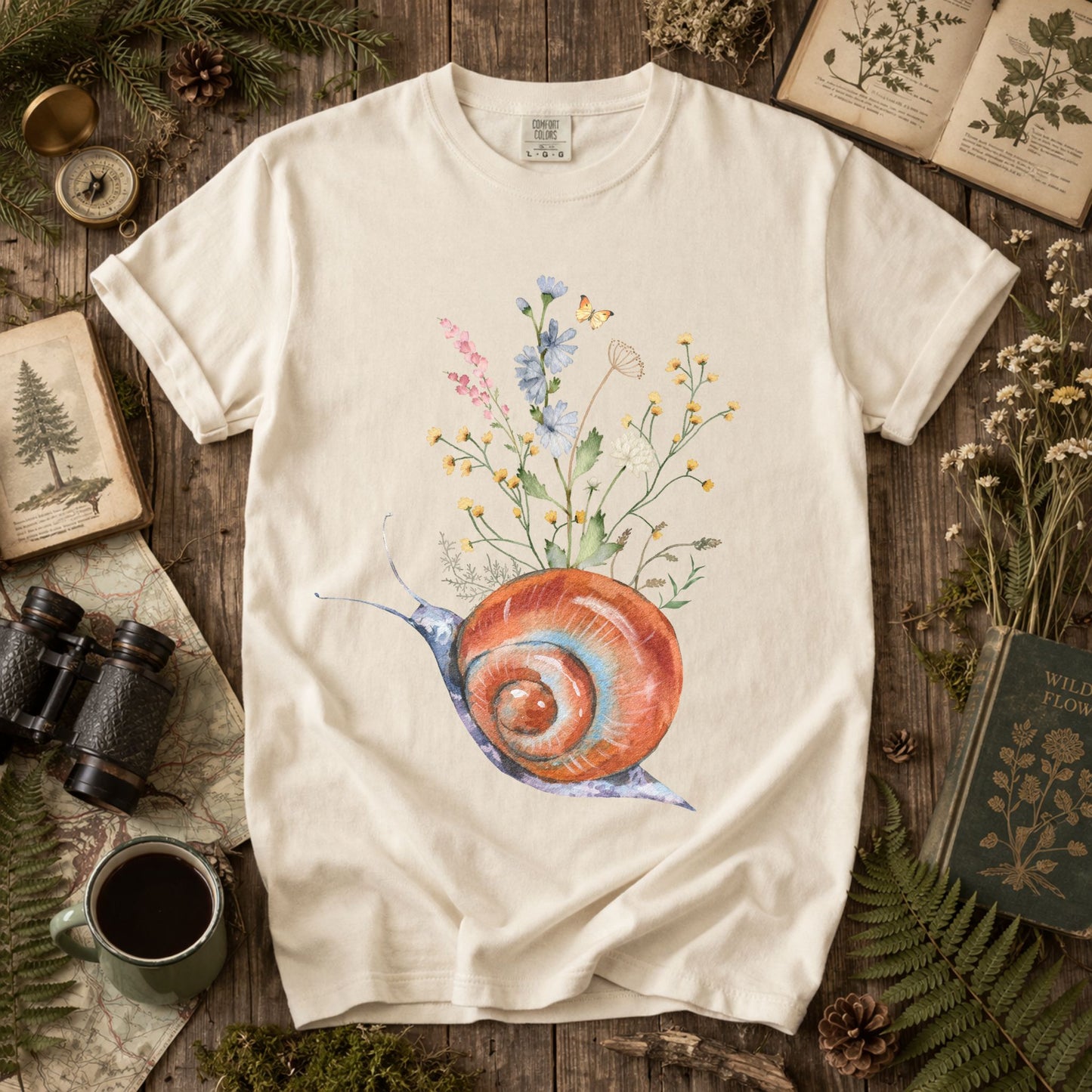 Wildflower Snail TShirt