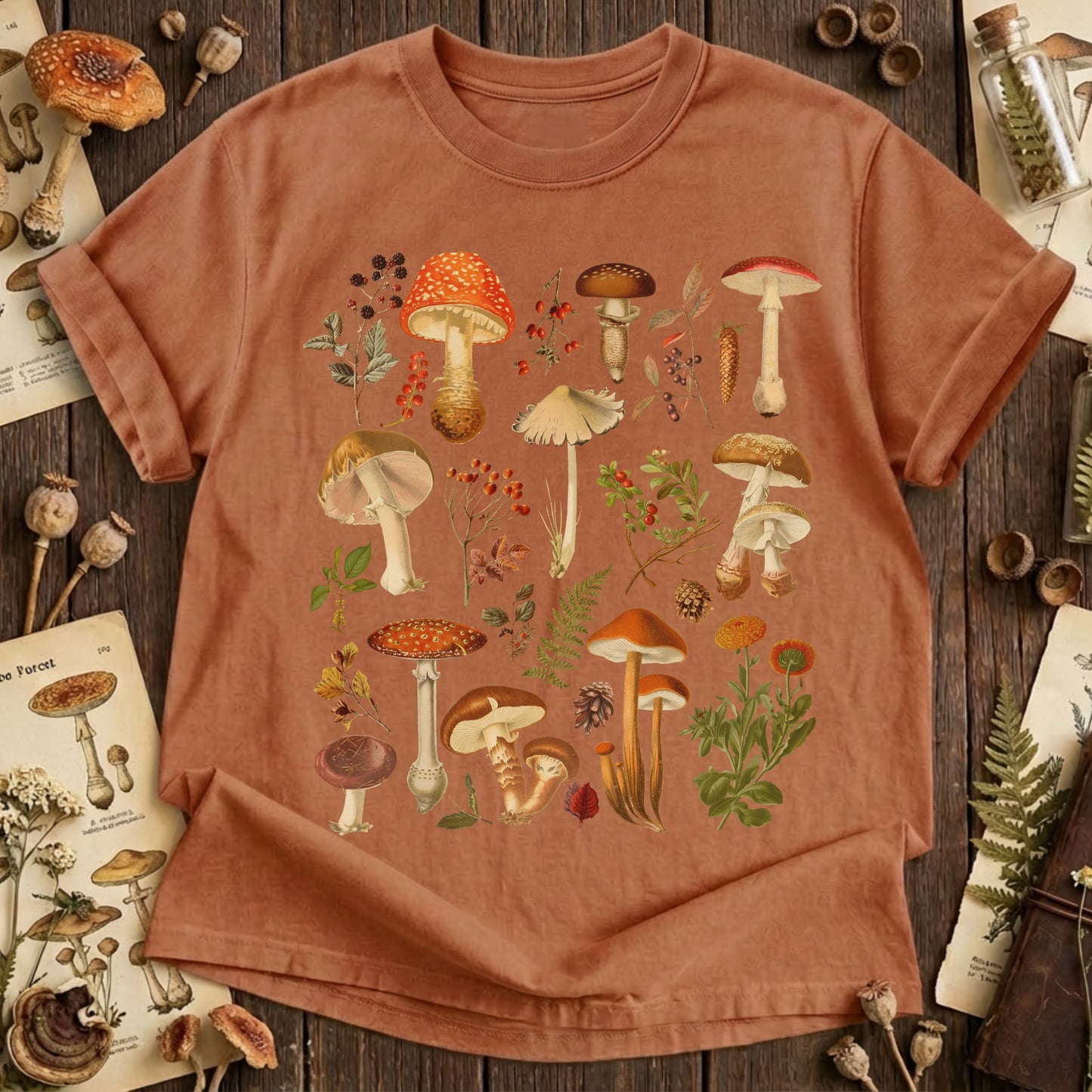 Botanical Mushroom T-Shirt