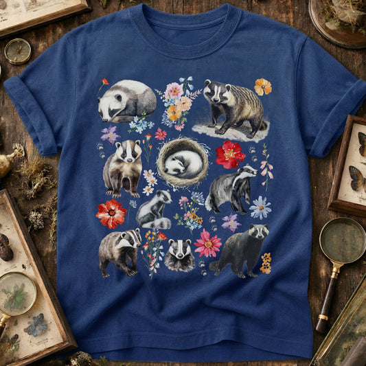 Floral Badger T-Shirt
