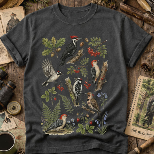 Botanical Woodpecker T-Shirt